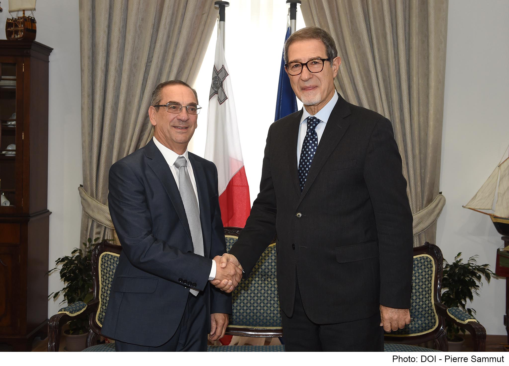 PRESS RELEASE BY THE MINISTRY FOR ENERGY AND WATER MANAGEMENT: Malta-Sicily gas pipeline – President Musumeci in Malta for more bilateral talks