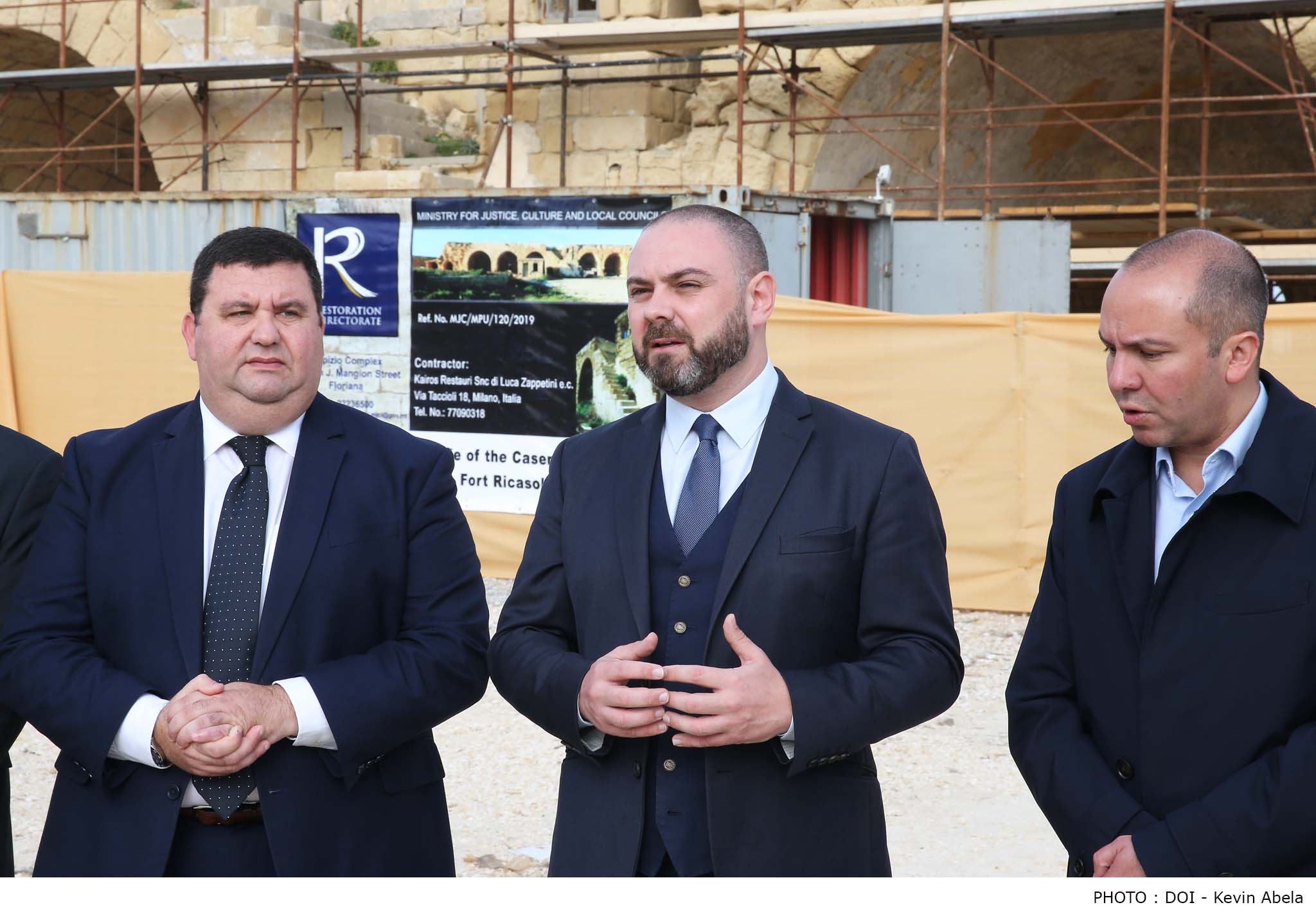 PRESS RELEASE BY THE MINISTRY FOR JUSTICE, CULTURE AND LOCAL GOVERNMENT AND THE MALTA FILM COMMISSION Fort Ricasoli sites to undergo restoration