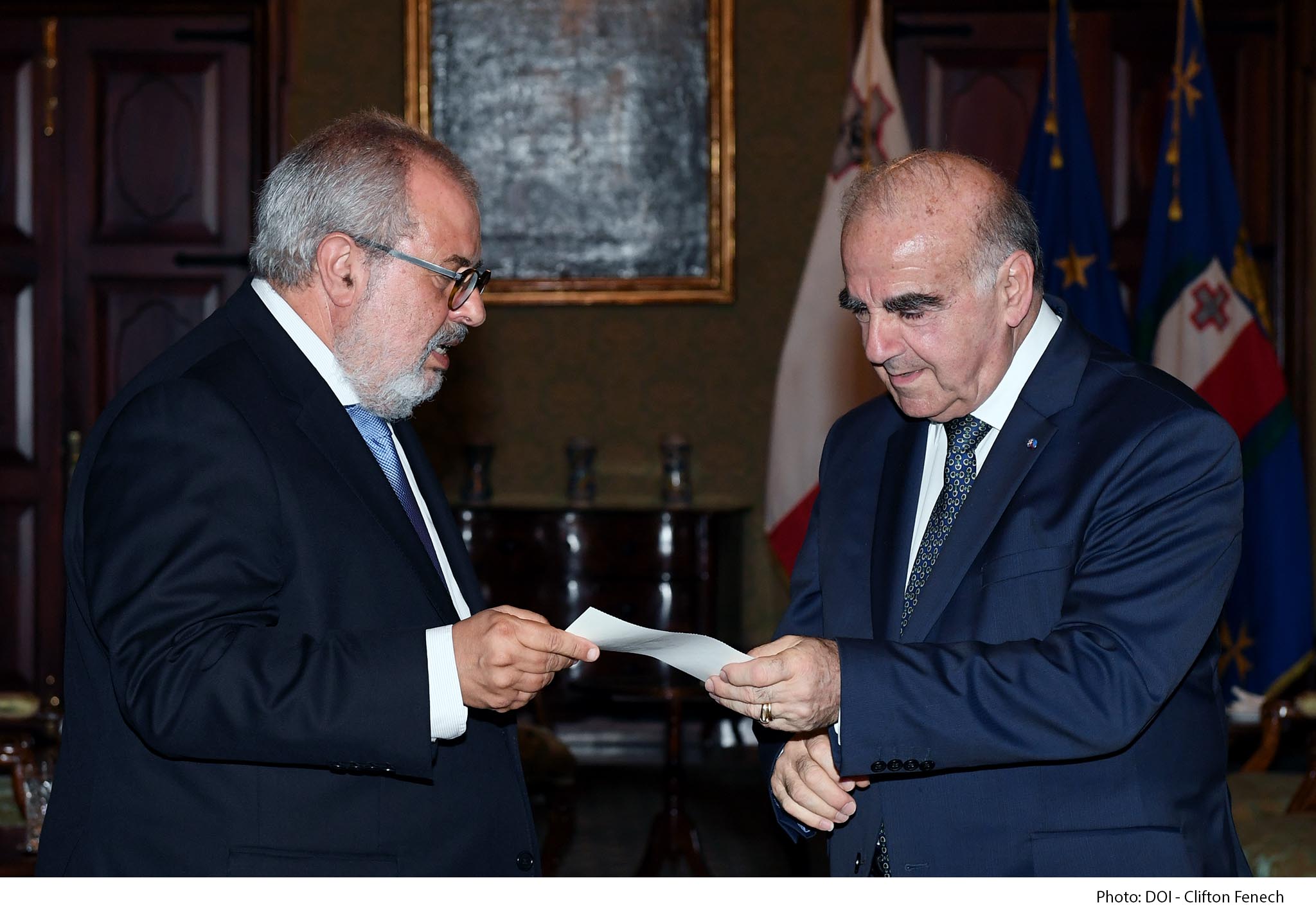 PRESS RELEASE BY THE OFFICE OF THE PRESIDENT MCCFF receives €50 000 donation from Central Bank of Malta
