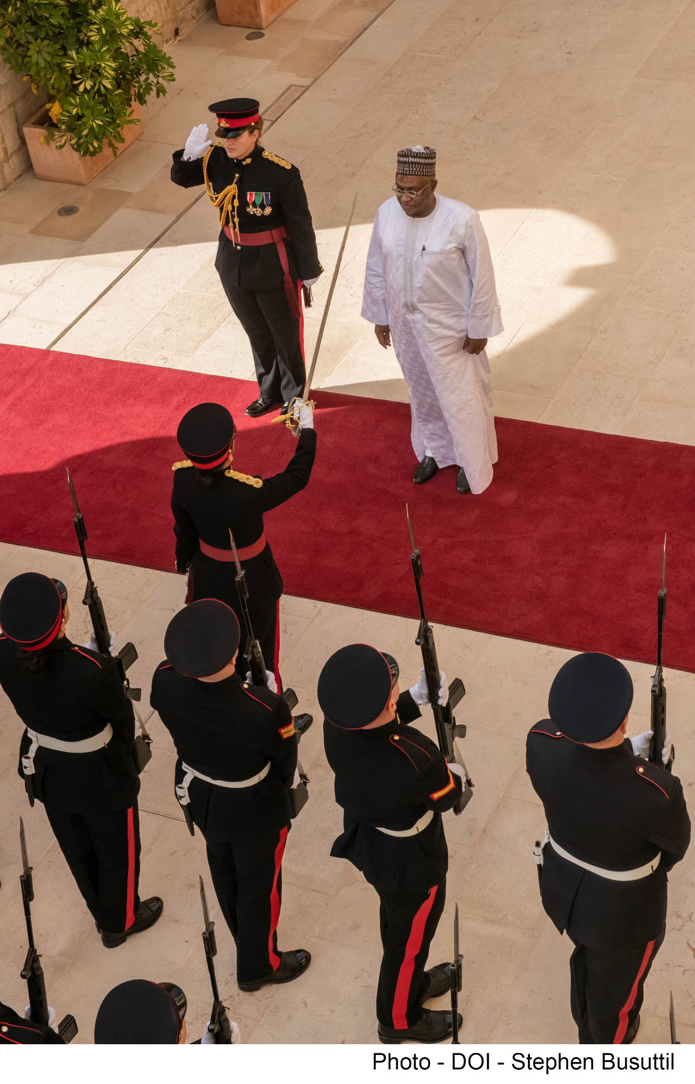 PRESS RELEASE BY THE OFFICE OF THE PRESIDENT: High Commissioner of the Republic of The Gambia Mr Habib Saihou Drammeh presents his Letters of Commission to the President