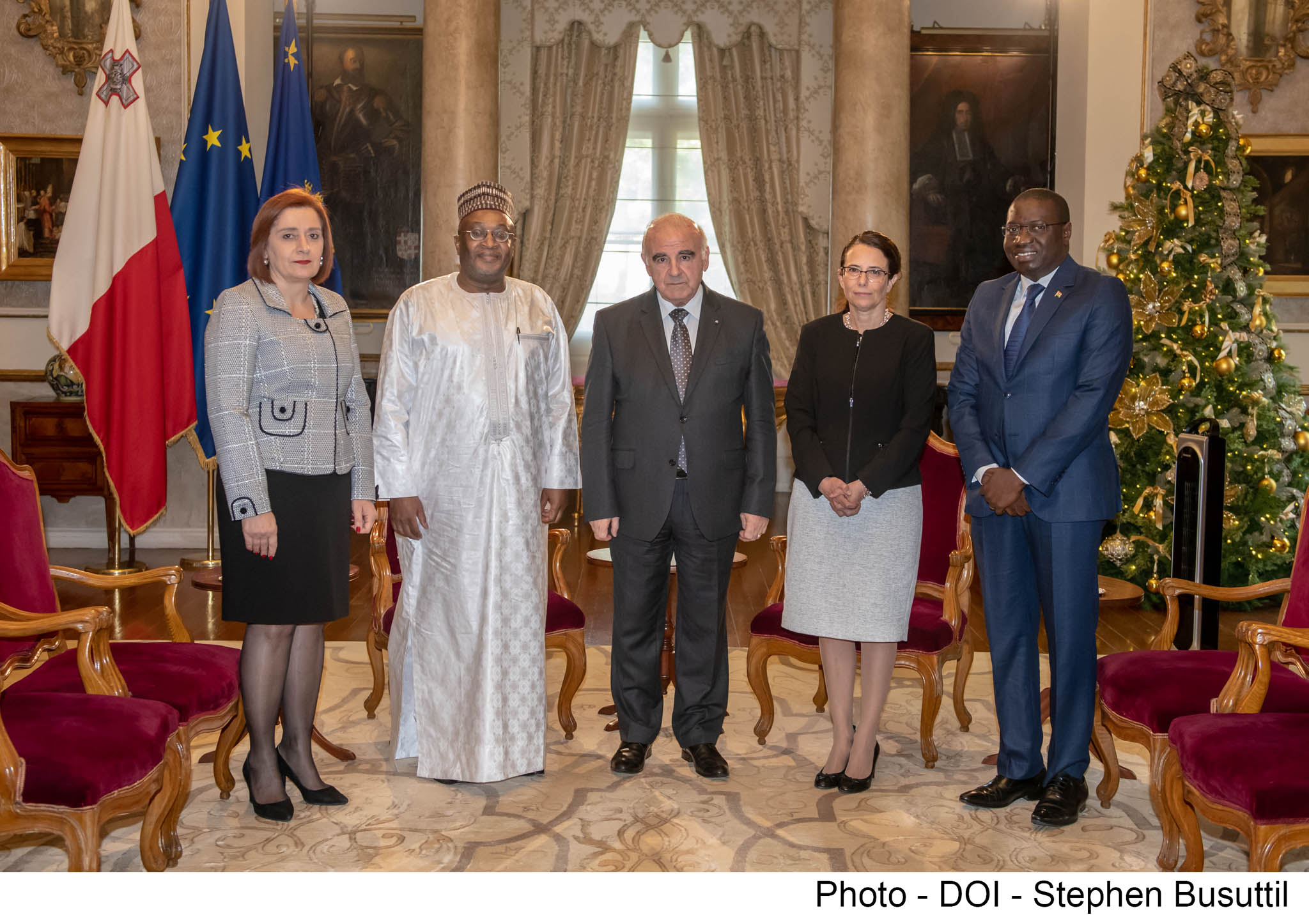 PRESS RELEASE BY THE OFFICE OF THE PRESIDENT: High Commissioner of the Republic of The Gambia Mr Habib Saihou Drammeh presents his Letters of Commission to the President