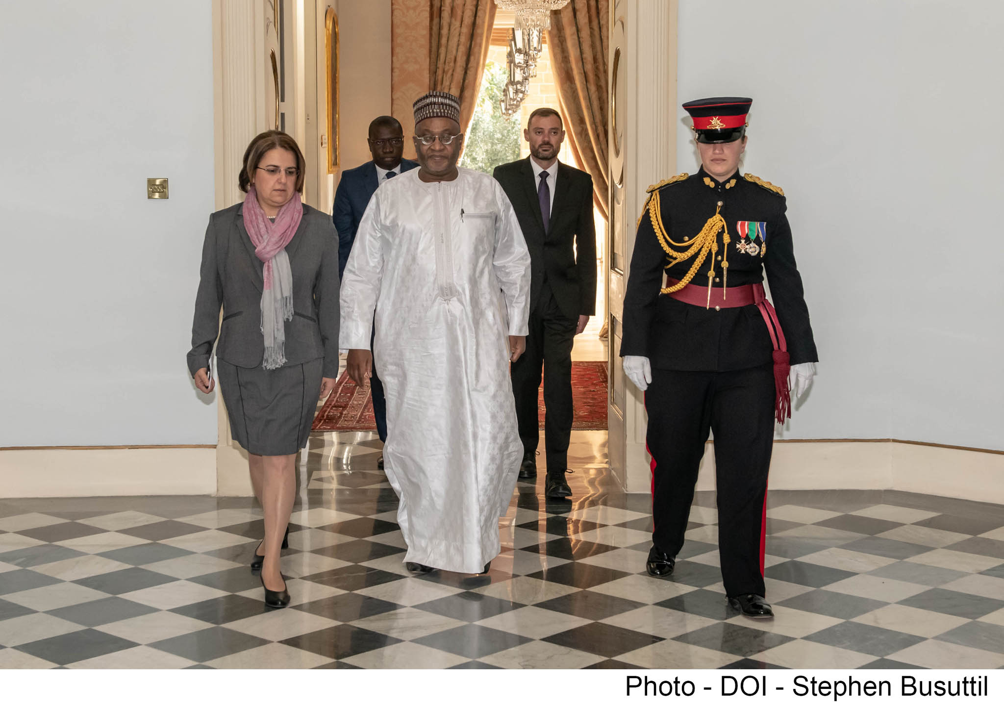 PRESS RELEASE BY THE OFFICE OF THE PRESIDENT: High Commissioner of the Republic of The Gambia Mr Habib Saihou Drammeh presents his Letters of Commission to the President