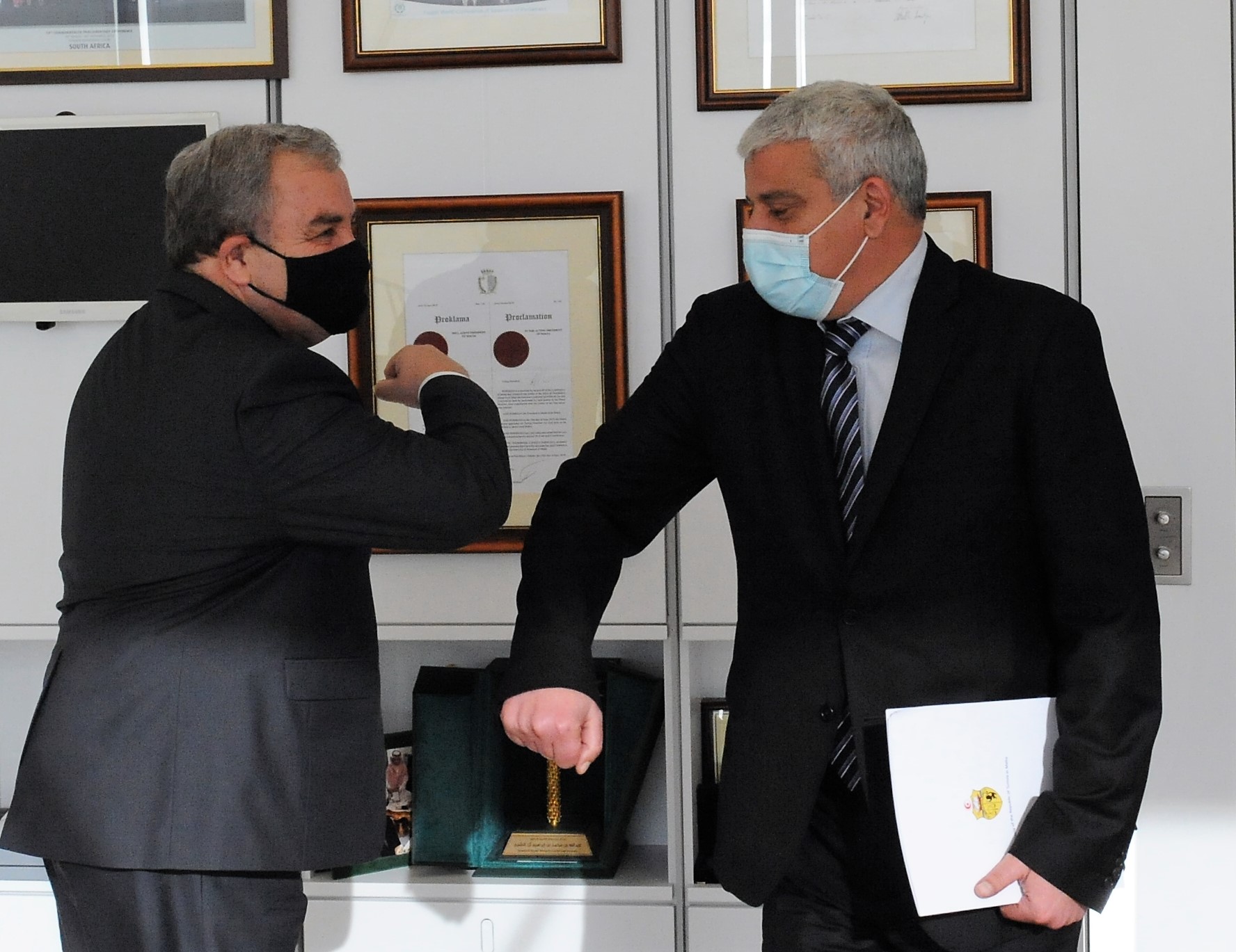 PRESS RELEASE BY THE OFFICE OF THE SPEAKER:Speaker Farrugia receives new Tunisian Ambassador