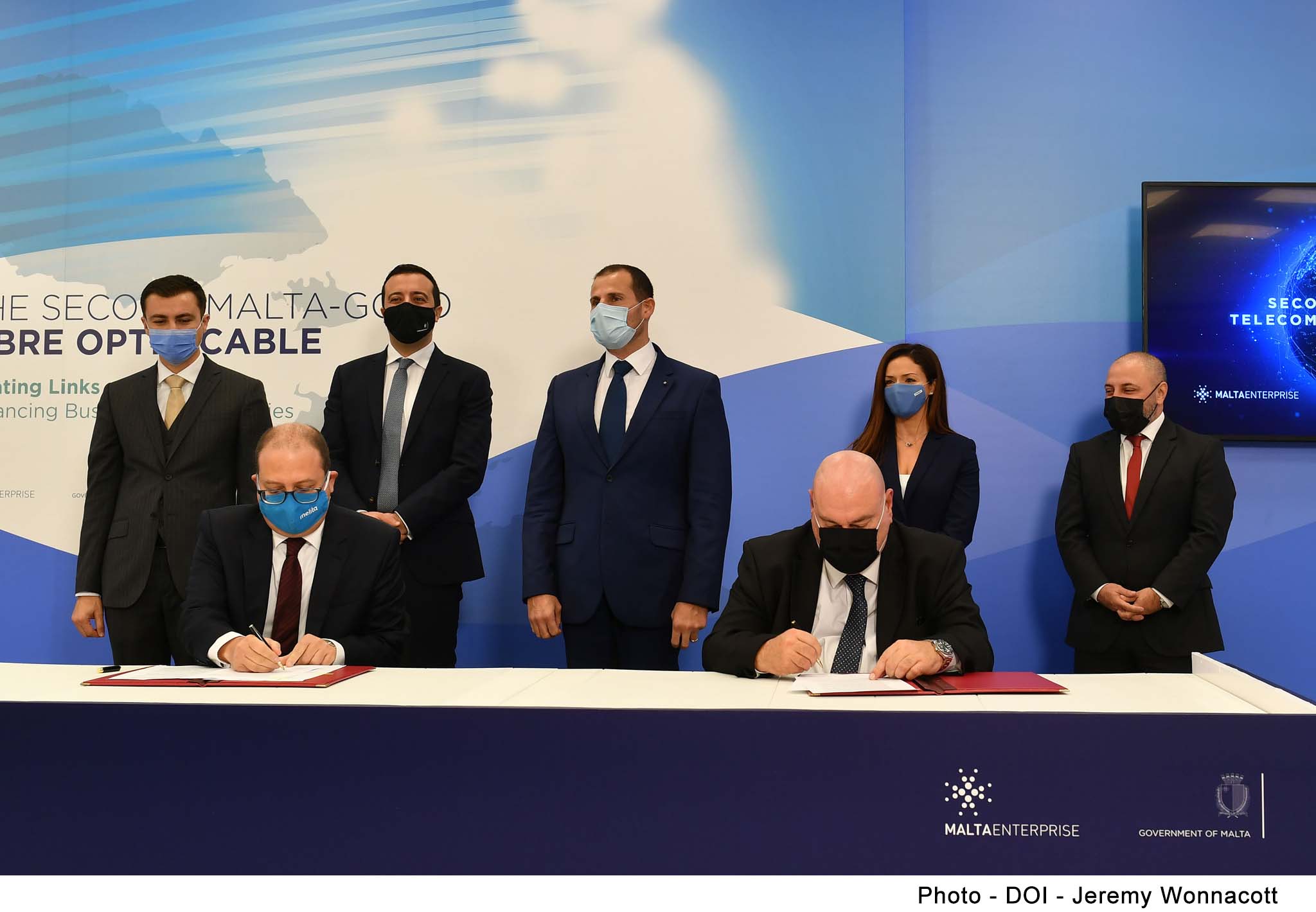 STQARRIJA MILL-UFFIĊĊJU TAL-PRIM MINISTRU: Inawgurat it-tieni fibre optic cable bejn Malta u Għawdex