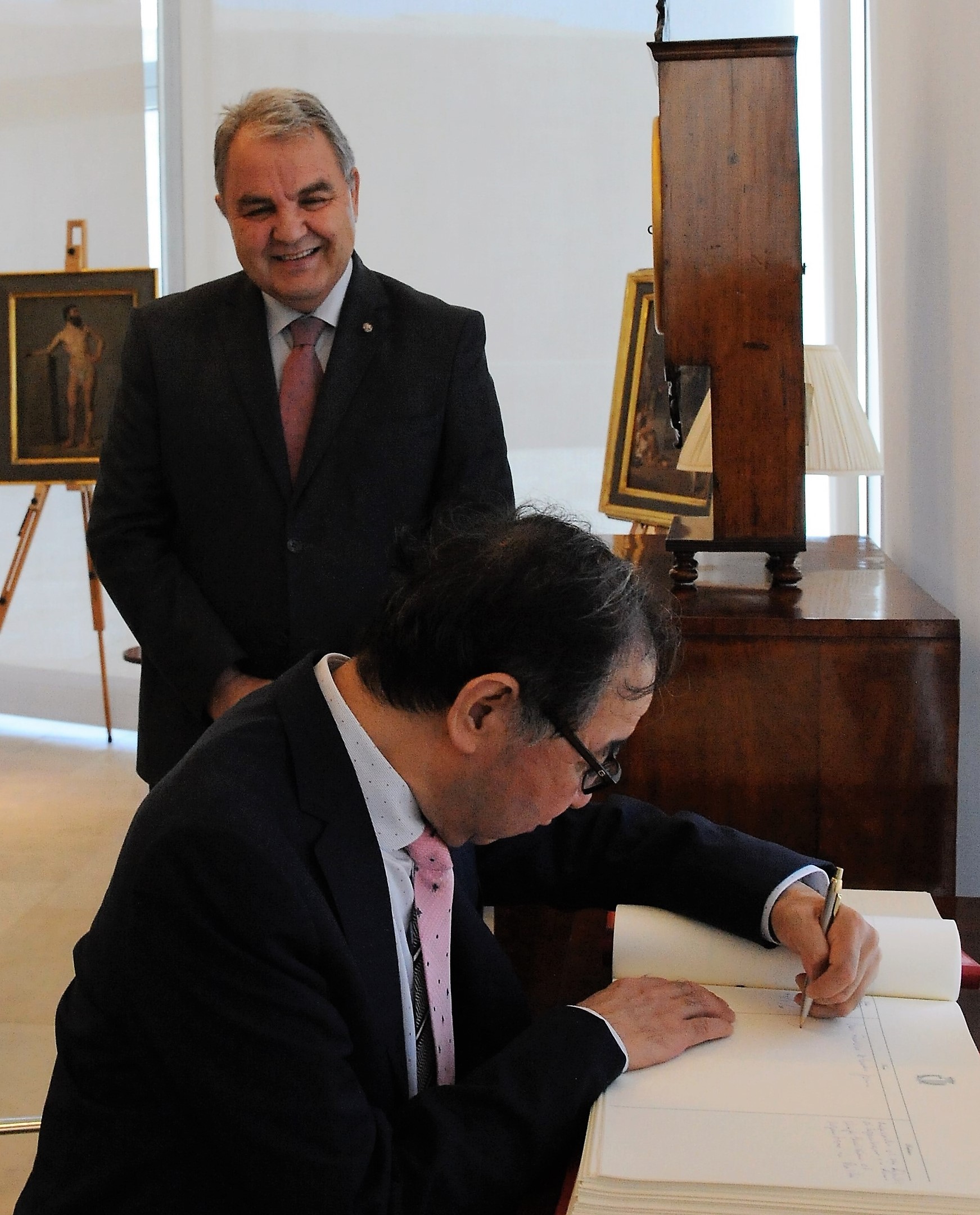 PRESS RELEASE BY THE OFFICE OF THE SPEAKER Speaker Farrugia receives the new Japanese ambassador