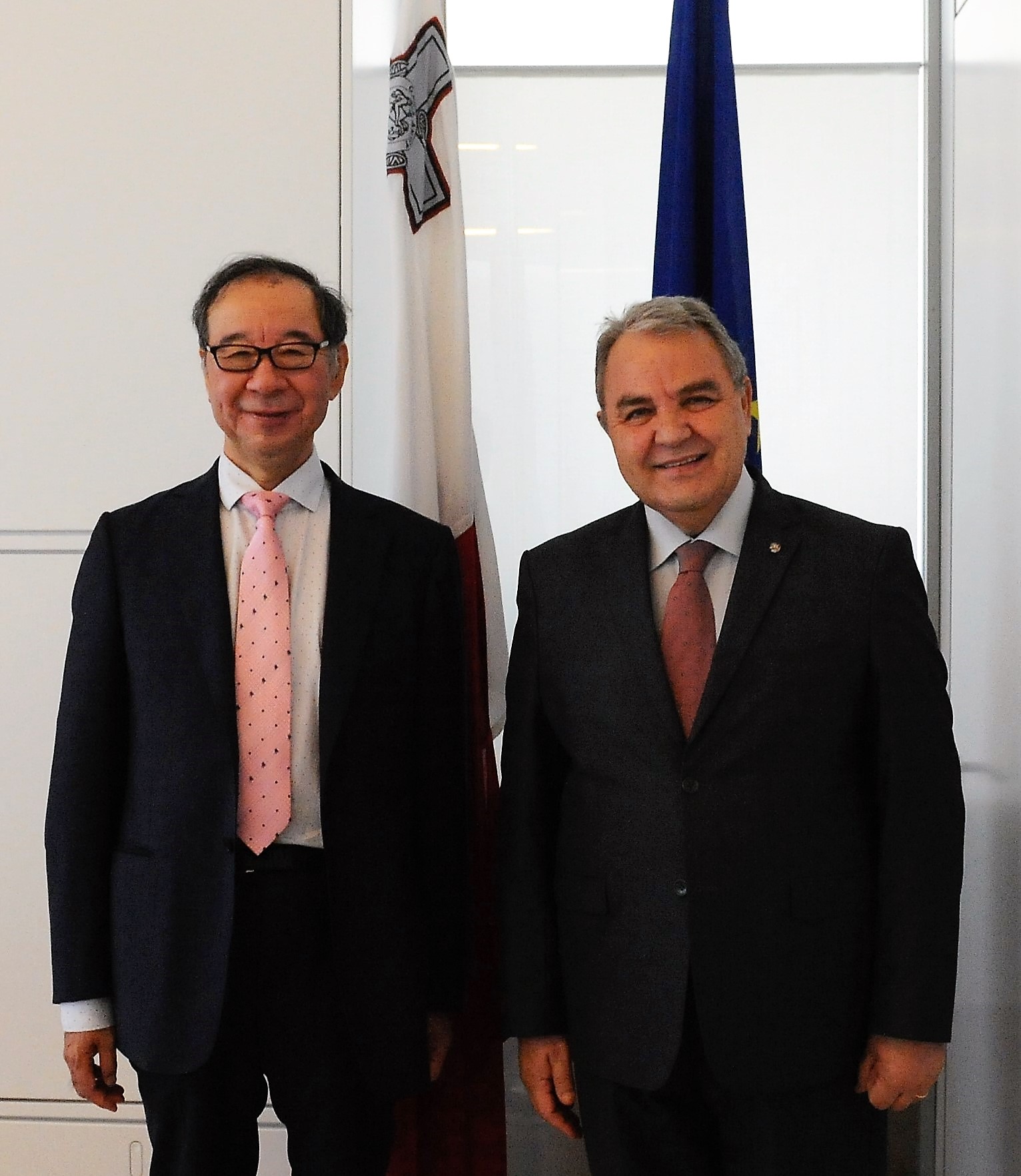 PRESS RELEASE BY THE OFFICE OF THE SPEAKER Speaker Farrugia receives the new Japanese ambassador