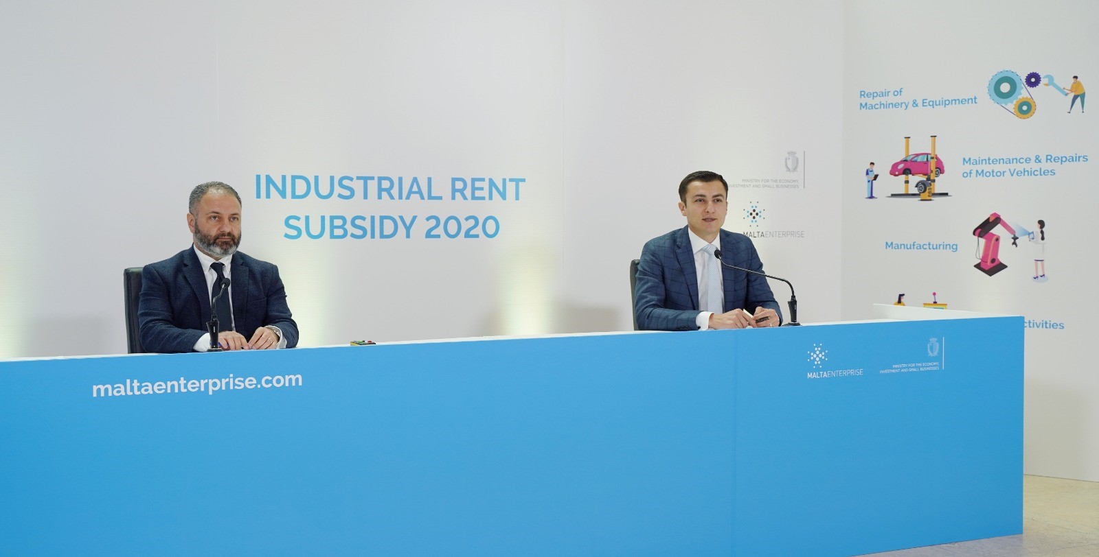 PRESS RELEASE BY THE MINISTRY FOR THE ECONOMY, INVESTMENT AND SMALL BUSINESSES   €2,500,000 in Industrial Rent Subsidy Scheme 2020