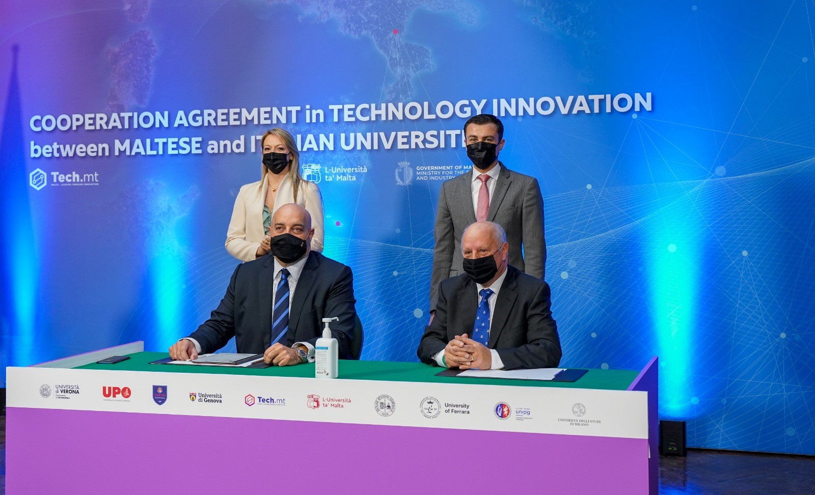PRESS RELEASE BY THE MINISTRY FOR THE ECONOMY AND INDUSTRY Cooperation Agreement in Technology Innovation between Tech.Mt, the University of Malta and eight Italian Universities