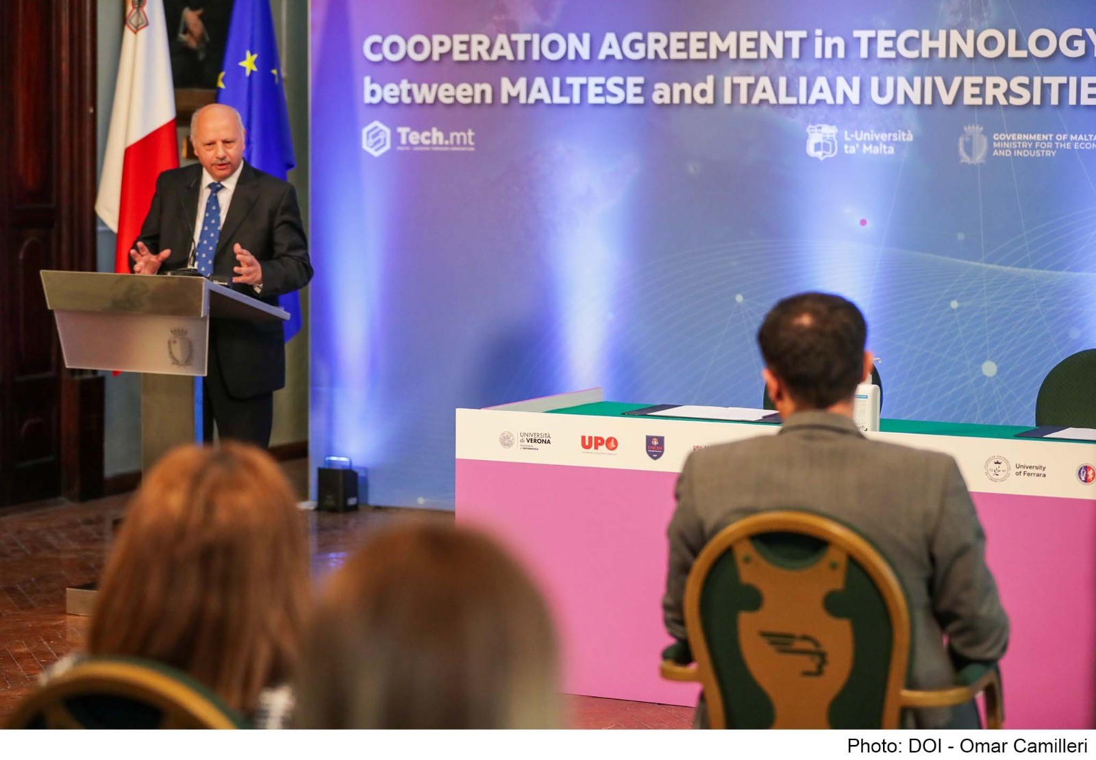 PRESS RELEASE BY THE MINISTRY FOR THE ECONOMY AND INDUSTRY Cooperation Agreement in Technology Innovation between Tech.Mt, the University of Malta and eight Italian Universities