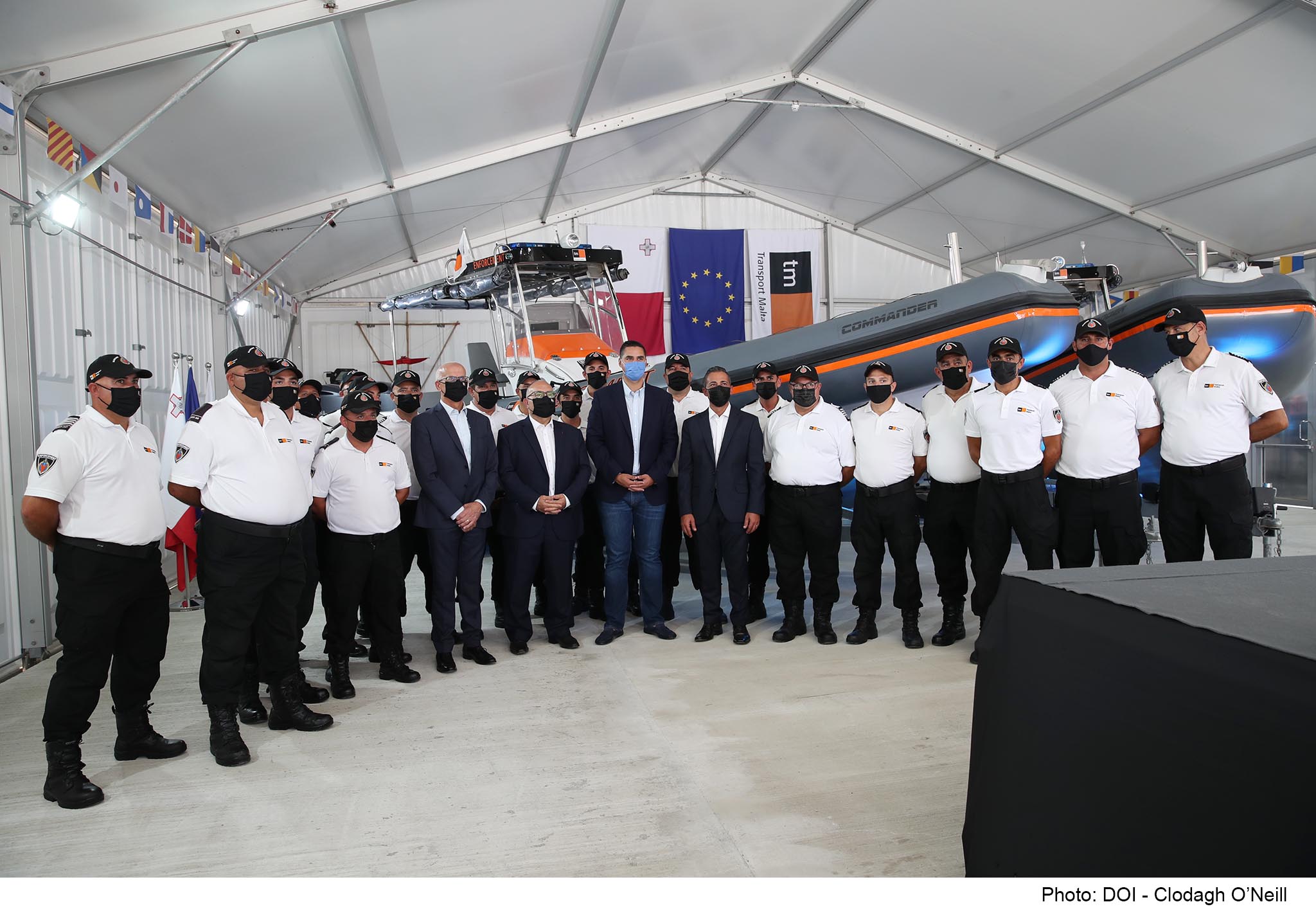 PRESS RELEASE BY THE MINISTRY FOR TRANSPORT, INFRASTRUCTURE AND CAPITAL PROJECTS: Maritime Enforcement Department receives first three RHIBs