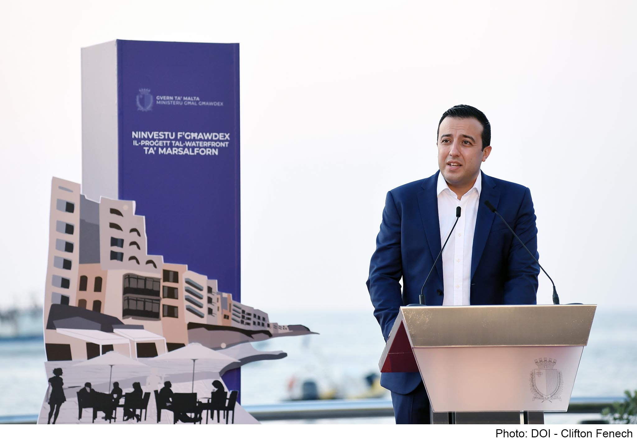 STQARRIJA MILL-UFFIĊĊJU TAL-PRIM MINISTRU; Ninvestu f’Għawdex: Inawgurat il-proġett tal-waterfront ta’ Marsalforn b’investiment ta’ €3 miljun