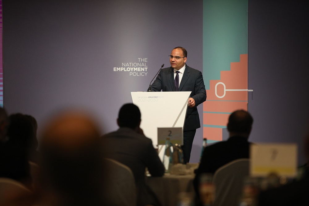 PRESS RELEASE BY THE MINISTRY FOR FINANCE AND EMPLOYMENT Minister Caruana launches the National Employement Policy 2021-2030