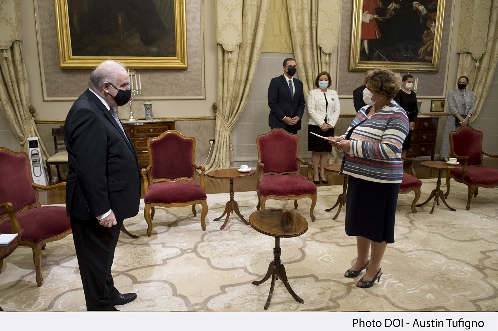 PRESS RELEASE BY THE OFFICE OF THE PRESIDENT: The President of Malta presides over a full credentials ceremony following easing of Covid-19 restrictions
