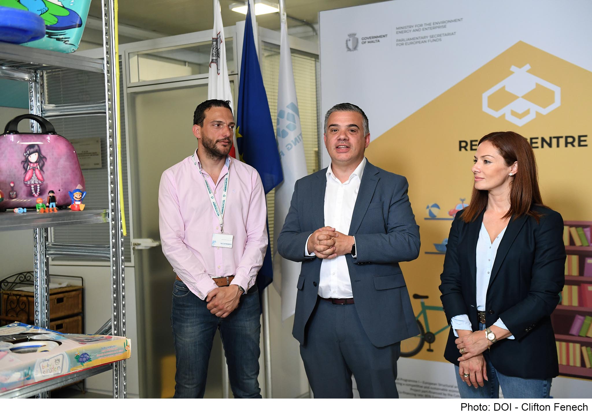 STQARRIJA MILL-MINISTERU GĦALL-AMBJENT, L-ENERĠIJA U L-INTRAPRIŻA U MIS-SEGRETARJAT PARLAMENTARI GĦALL-FONDI EWROPEJ: Jinfetaħ l-ewwel Reuse Centre ta’ WasteServ