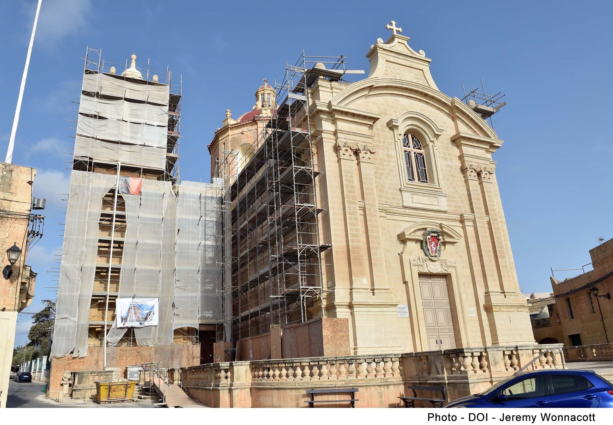 STQARRIJA MIS-SEGRETARJAT PARLAMENTARI GĦALL-FONDI EWROPEJ Xogħlijiet ta’ restawr fuq il-Knisja tal-Qrendi b’fondi Ewropej