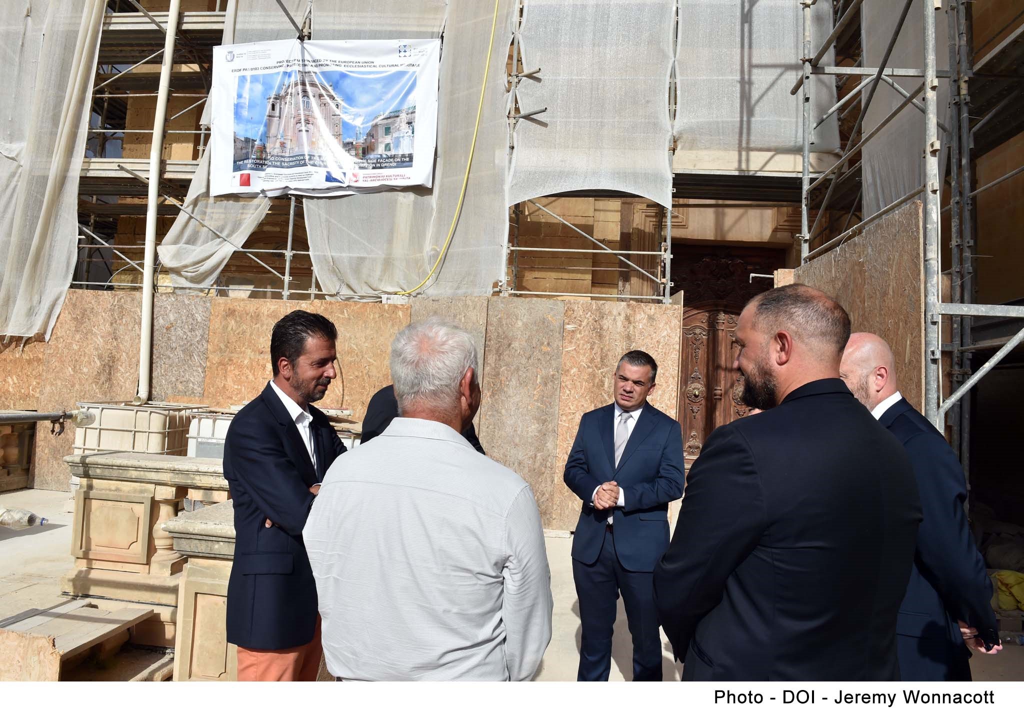 STQARRIJA MIS-SEGRETARJAT PARLAMENTARI GĦALL-FONDI EWROPEJ Xogħlijiet ta’ restawr fuq il-Knisja tal-Qrendi b’fondi Ewropej