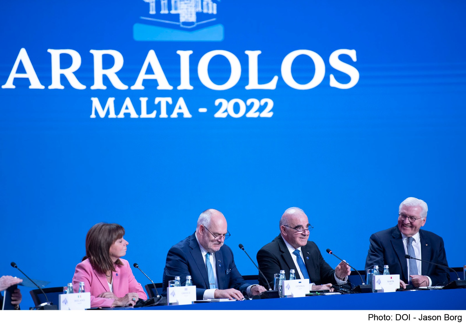 PRESS RELEASE BY THE OFFICE OF THE PRESIDENT Speech by President George Vella during the joint press statements at the end of the Arraiolos Malta 2022
