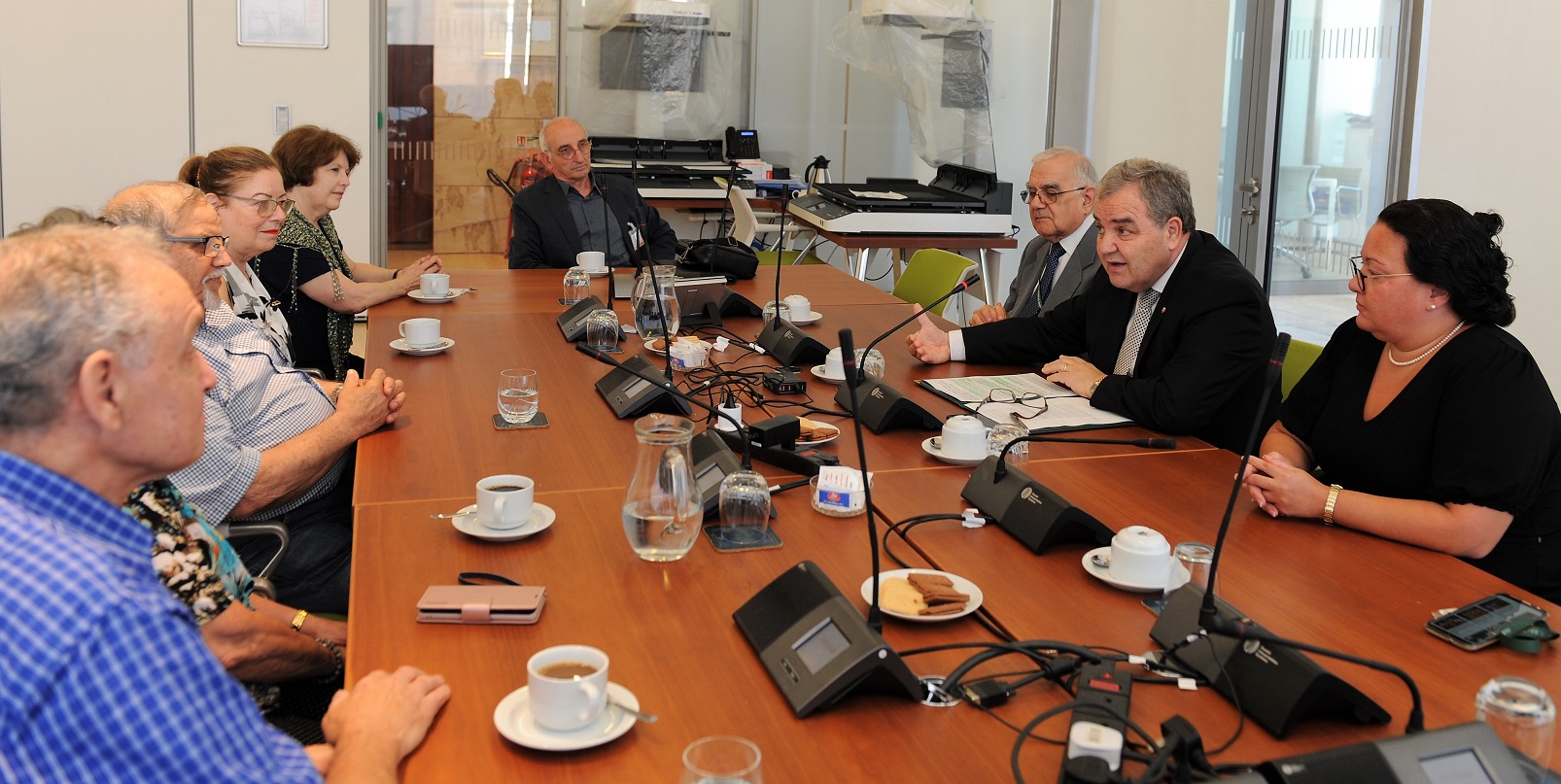 STQARRIJA MILL-UFFIĊĊJU TAL-ISPEAKER: L-Ispeaker tal-Kamra tad-Deputati Anġlu Farrugia jiltaqa’ mal-Kunsill tal-Maltin li Jgħixu Barra