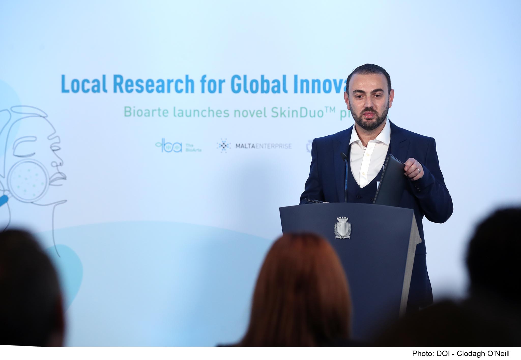 PRESS RELEASE BY THE MINISTRY FOR THE ENVIRONMENT, ENERGY AND ENTERPRISE AND THE PARLIAMENTARY SECRETARIAT FOR YOUTH, RESEARCH AND INNOVATION From research to developed product: First ever dermo-cosmetic product launched from Malta