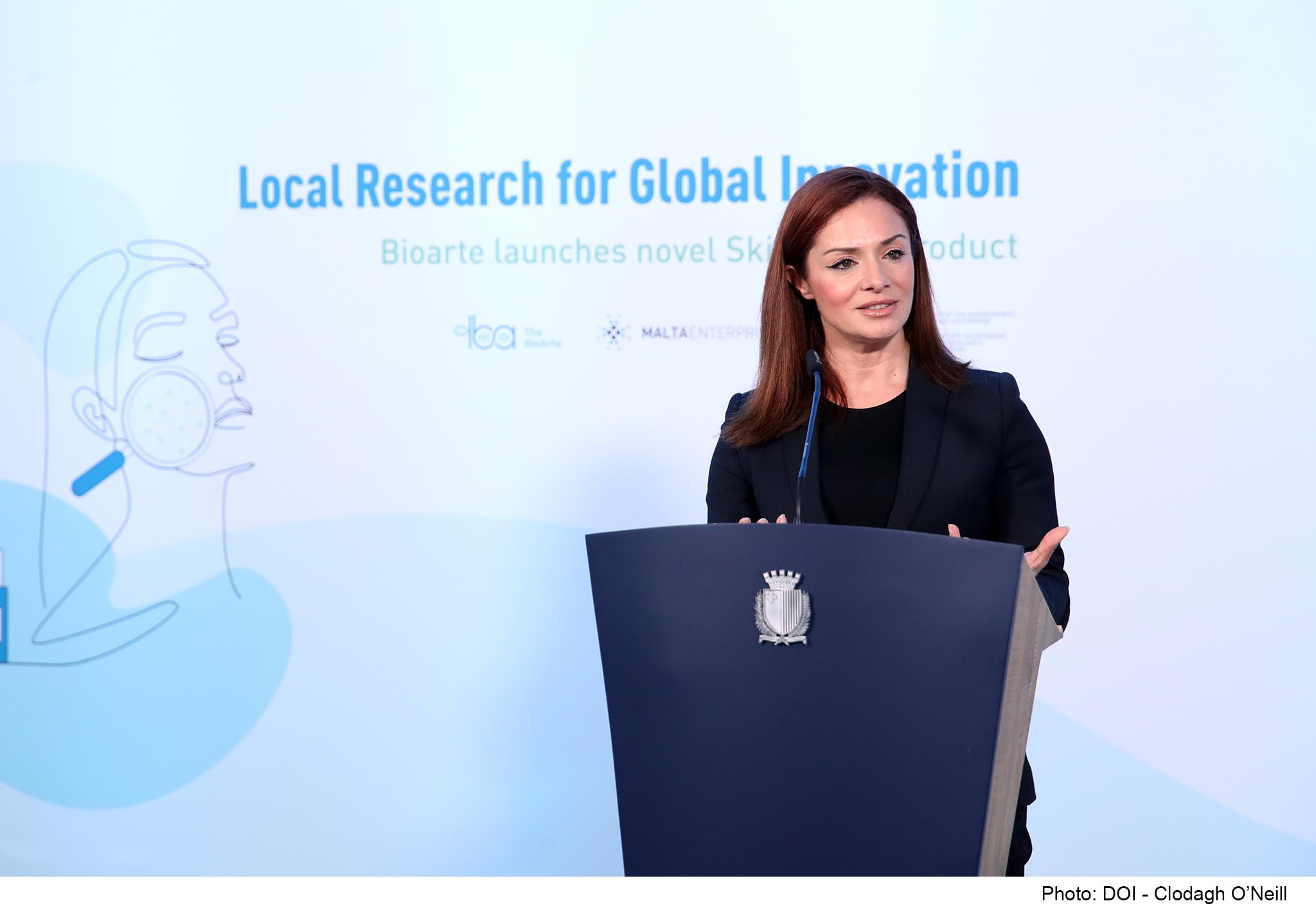 PRESS RELEASE BY THE MINISTRY FOR THE ENVIRONMENT, ENERGY AND ENTERPRISE AND THE PARLIAMENTARY SECRETARIAT FOR YOUTH, RESEARCH AND INNOVATION From research to developed product: First ever dermo-cosmetic product launched from Malta
