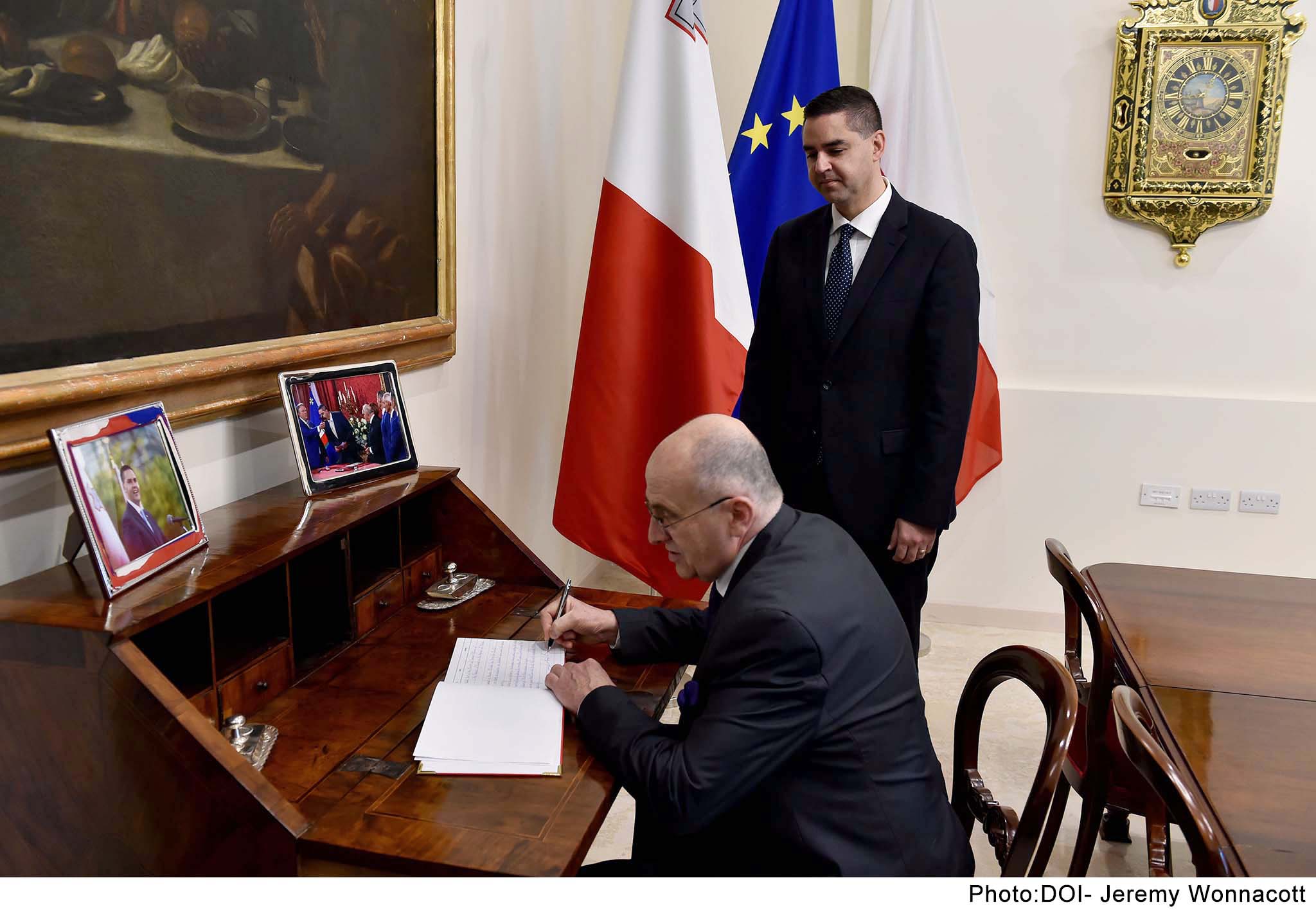 PRESS RELEASE BY THE MINISTRY FOR FOREIGN AND EUROPEAN AFFAIRS AND TRADE Embassy of Poland in Malta inaugurated