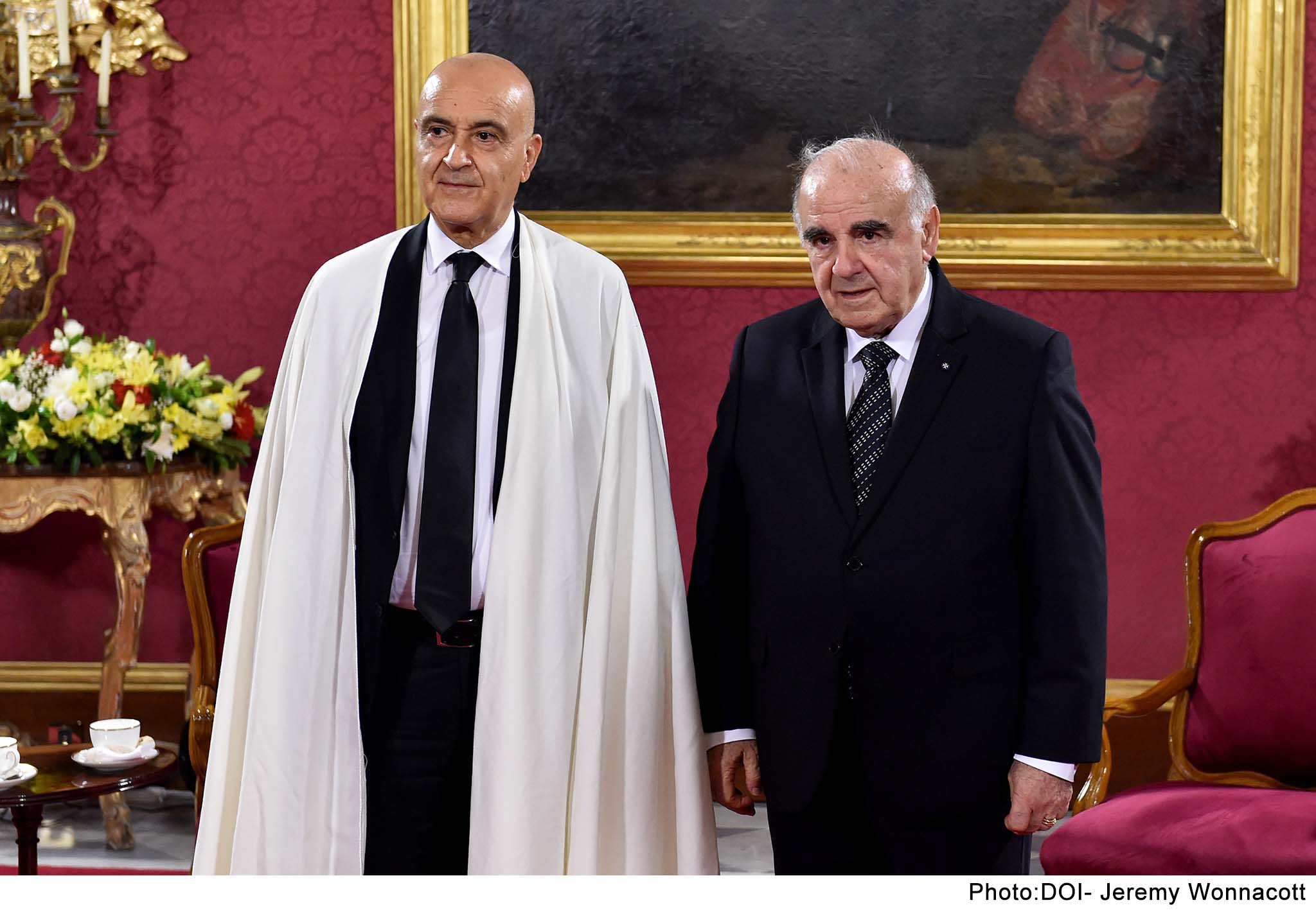 ​PRESS RELEASE BY THE OFFICE OF THE PRESIDENT The Ambassador of Algeria, Abdelkarim Touharia, presents his letters of credence to the President of Malta