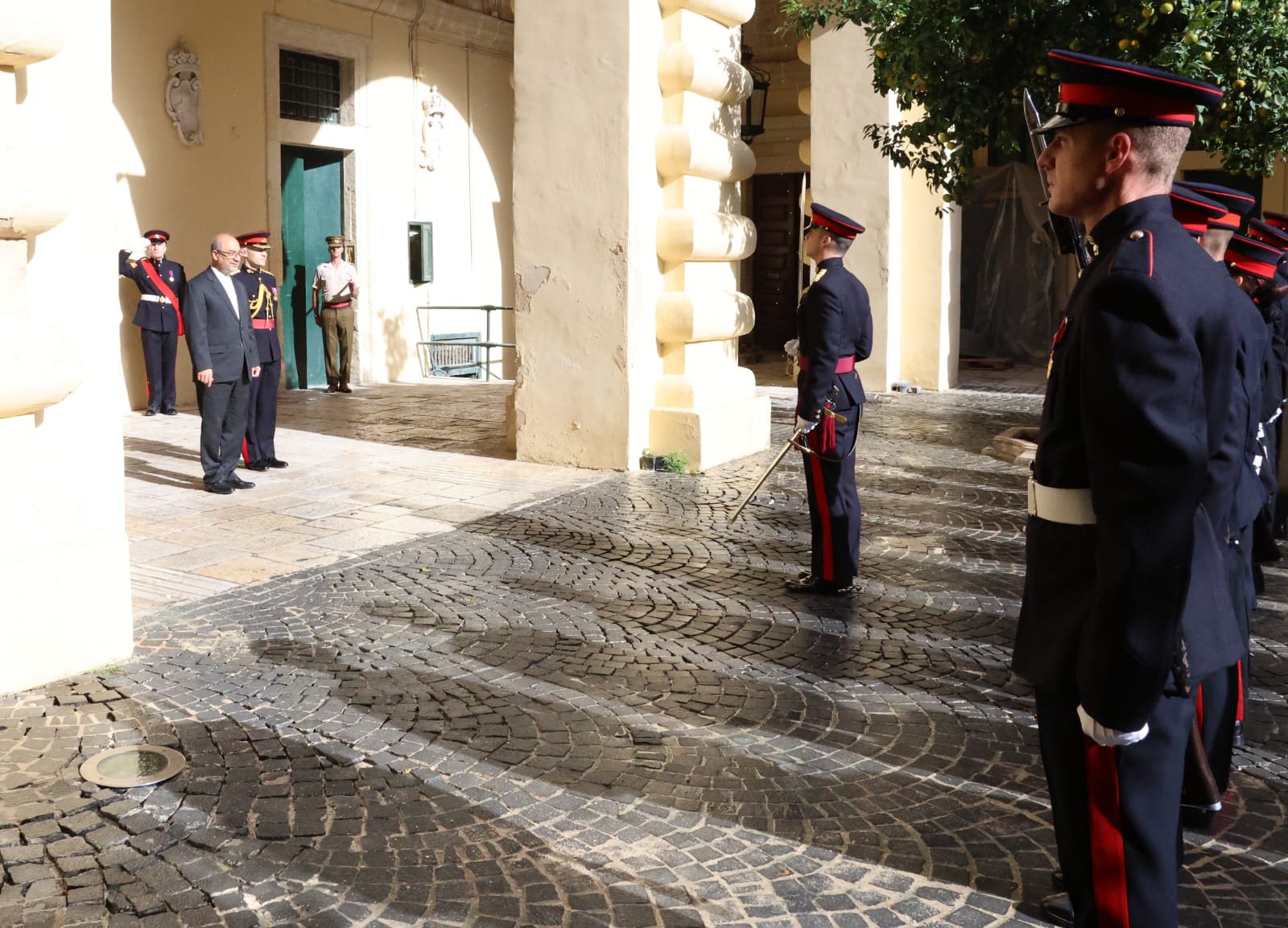 PRESS RELEASE BY THE OFFICE OF THE PRESIDENT The Ambassador of the Islamic Republic of Iran, Mohammad Reza Sabouri, presents his Letters of Credence to the President of Malta