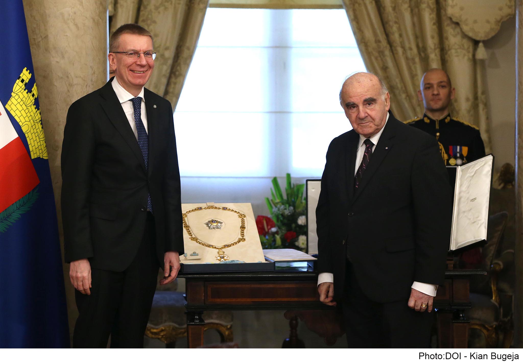PRESS RELEASE BY THE OFFICE OF THE PRESIDENT President Vella and President Rinkēvičs confirm the excellent relations between Malta and Latvia