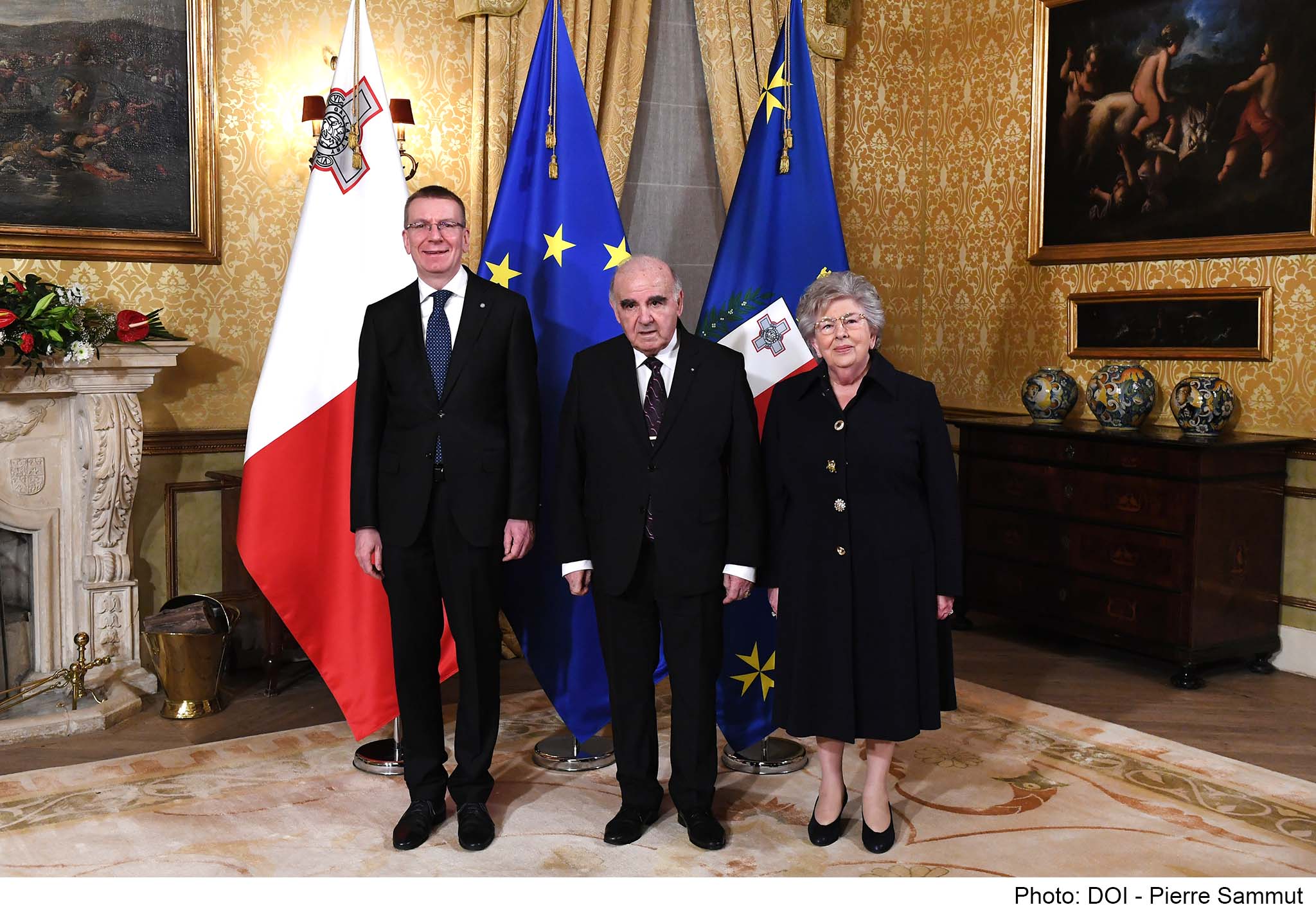 PRESS RELEASE BY THE OFFICE OF THE PRESIDENT President Vella and President Rinkēvičs confirm the excellent relations between Malta and Latvia