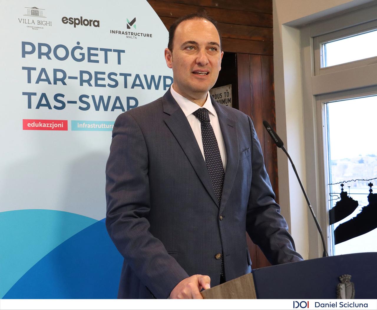 STQARRIJA MILL-MINISTERU GĦALL-EDUKAZZJONI, L-ISPORT, IŻ-ŻGĦAŻAGĦ, IR-RIĊERKA U L-INNOVAZZJONI U MILL-MINISTERU GĦAT-TRASPORT, L-INFRASTRUTTURA U X-XOGĦLIJIET PUBBLIĊI Xogħlijiet ta’ konsolidazzjoni fil-Peniżola ta’ Bighi