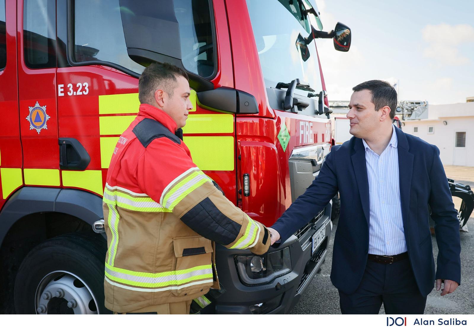 PRESS RELEASE BY THE MINISTRY FOR HOME AFFAIRS, SECURITY AND EMPLOYMENT Families to benefit from major investment in Xemxija Fire Station