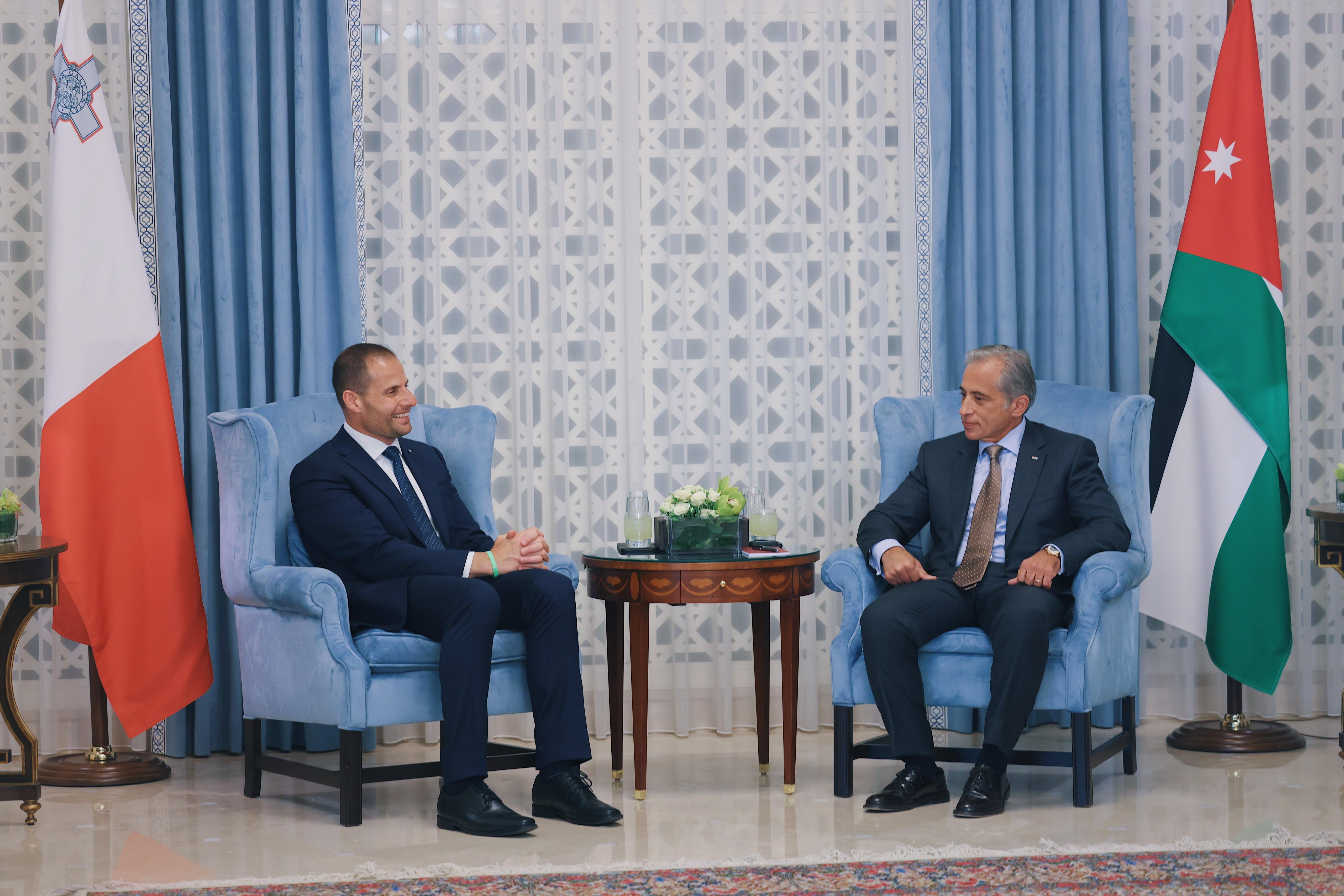 PRESS RELEASE BY THE OFFICE OF THE PRIME MINISTER New agreements signed between Malta and Jordan to strengthen cooperation across various sectors