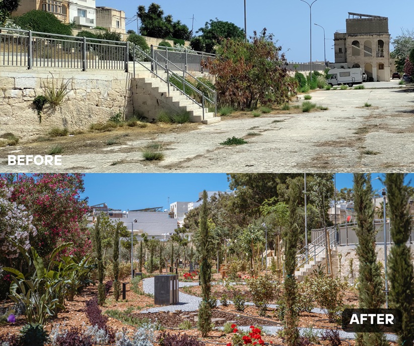 PRESS RELEASE BY THE MINISTRY FOR THE ENVIRONMENT, ENERGY AND PUBLIC CLEANLINESS: From concrete to open green space: 9,000 square metres of land in Pembroke turned into a garden