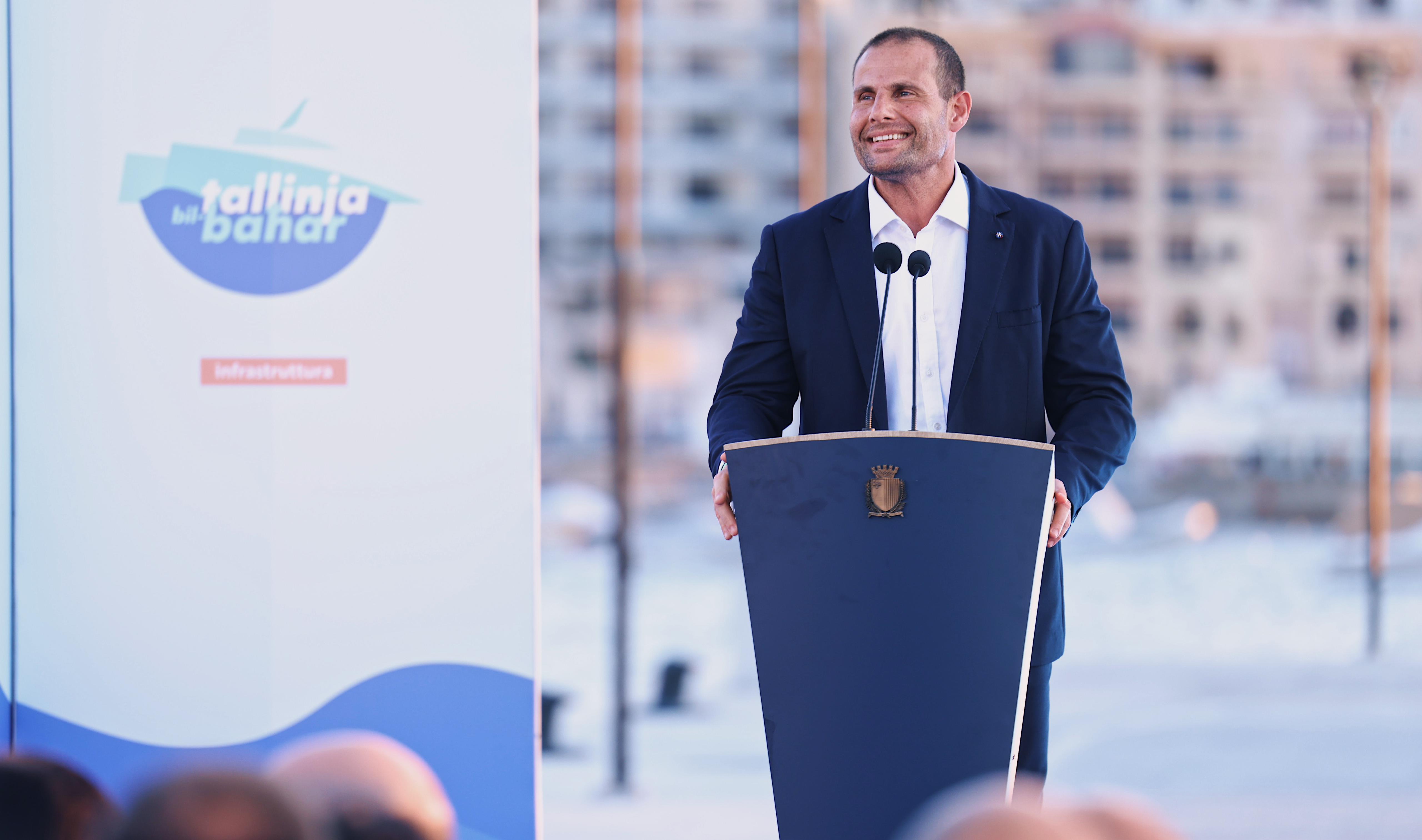 PRESS RELEASE BY THE OFFICE OF THE PRIME MINISTER Prime Minister Robert Abela inaugurates the Buġibba Breakwater and Ferry Facilities Project