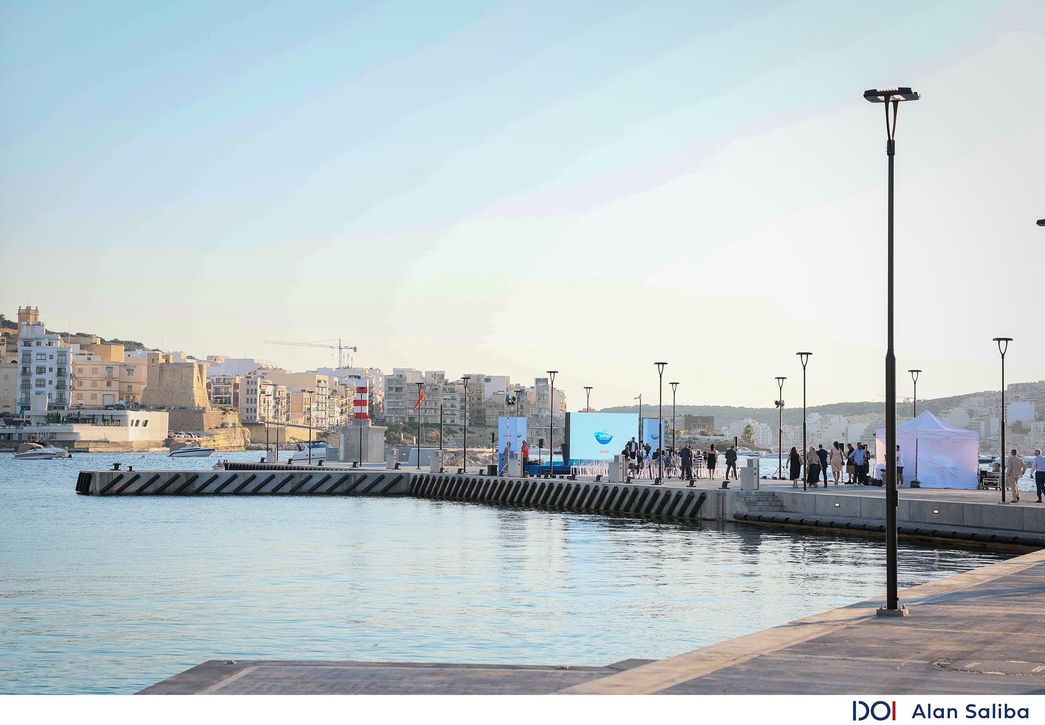 PRESS RELEASE BY THE OFFICE OF THE PRIME MINISTER Prime Minister Robert Abela inaugurates the Buġibba Breakwater and Ferry Facilities Project