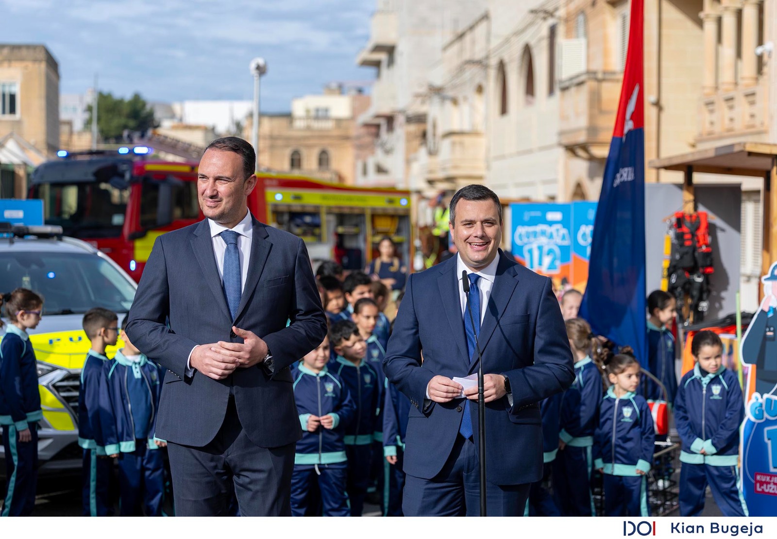PRESS RELEASE BY THE MINISTRY FOR HOME AFFAIRS, SECURITY AND EMPLOYMENT AND THE MINISTRY FOR EDUCATION, SPORT, YOUTH, RESEARCH AND INNOVATION Children at the centre of European 112 Day