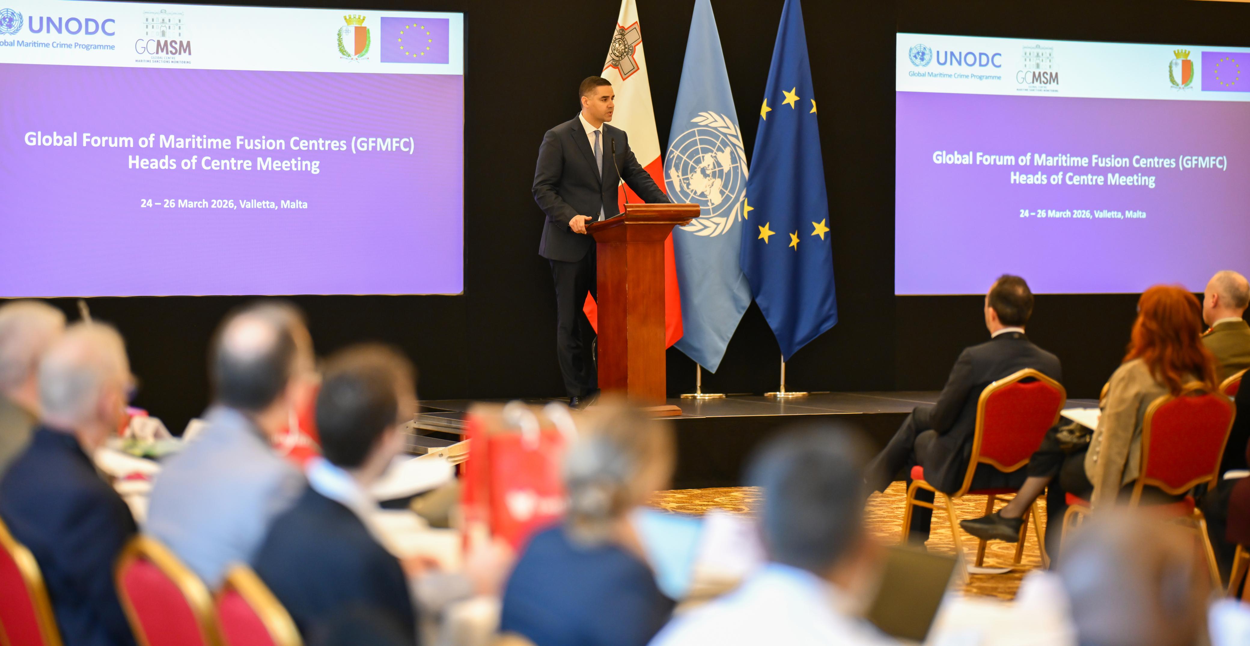 PRESS RELEASE BY THE OFFICE OF THE DEPUTY PRIME MINISTER AND MINISTRY FOR FOREIGN AFFAIRS AND TOURISM Deputy Prime Minister Borg opens the first Global Forum of Maritime Fusion Centres Heads of Centre meeting in Malta