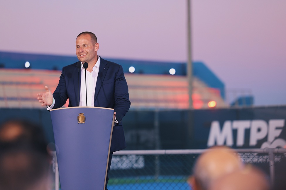 PRESS RELEASE BY THE OFFICE OF THE PRIME MINISTER Prime Minister Robert Abela inaugurates the National Tennis Centre in Pembroke