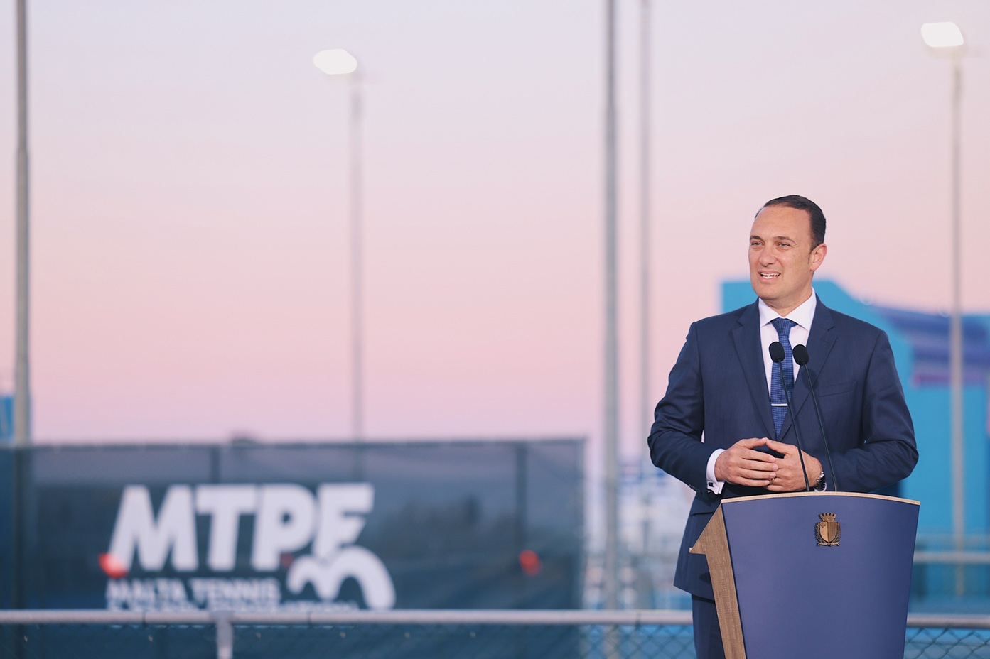PRESS RELEASE BY THE OFFICE OF THE PRIME MINISTER Prime Minister Robert Abela inaugurates the National Tennis Centre in Pembroke
