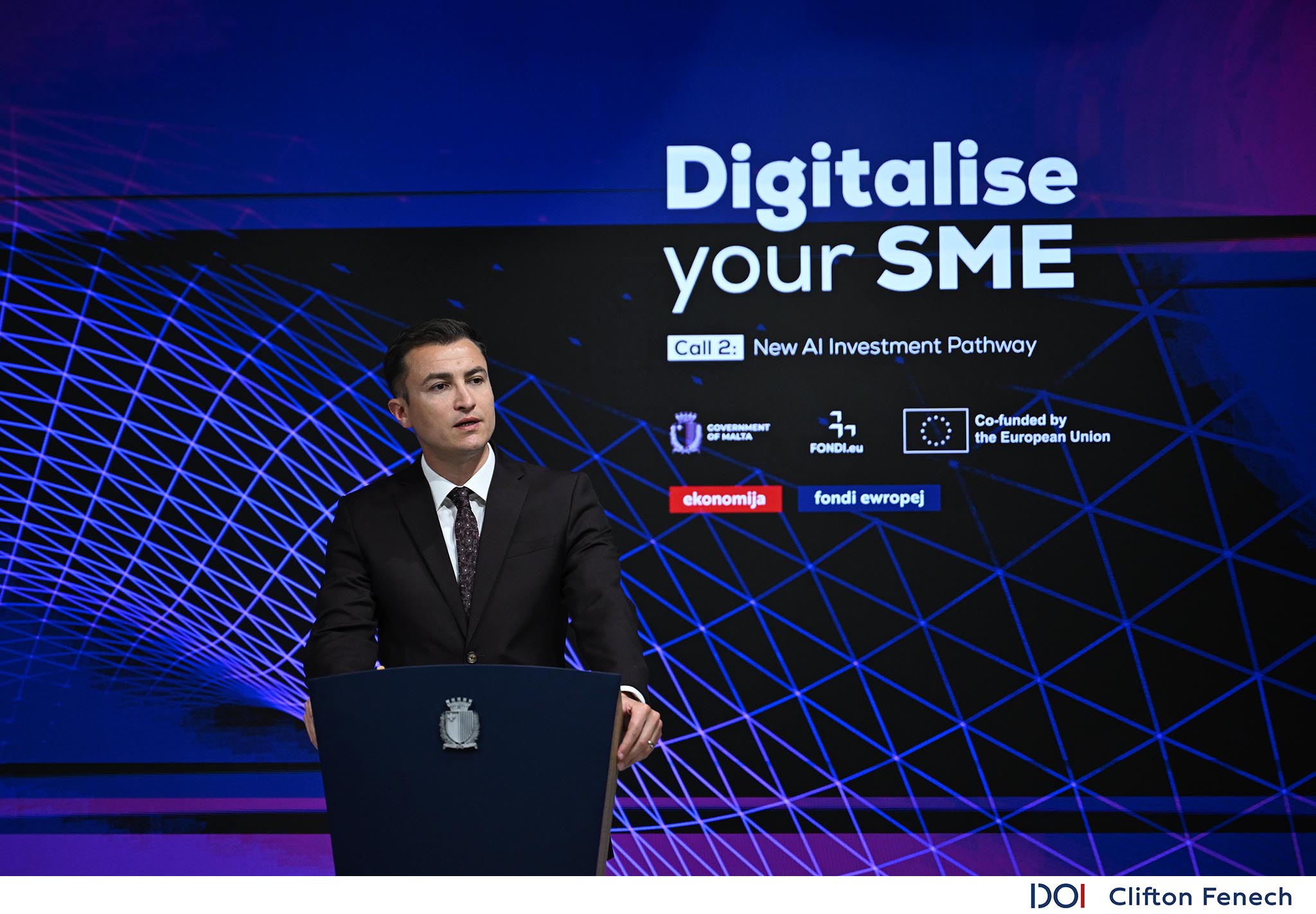 PRESS RELEASE BY THE MINISTRY FOR EUROPEAN FUNDS AND THE IMPLEMENTATION OF THE ELECTORAL PROGRAMME AND THE MINISTRY FOR THE ECONOMY, ENTERPRISE AND STRATEGIC PROJECTS Launch of €15 million to support digitalisation and Artificial Intelligence in SMEs