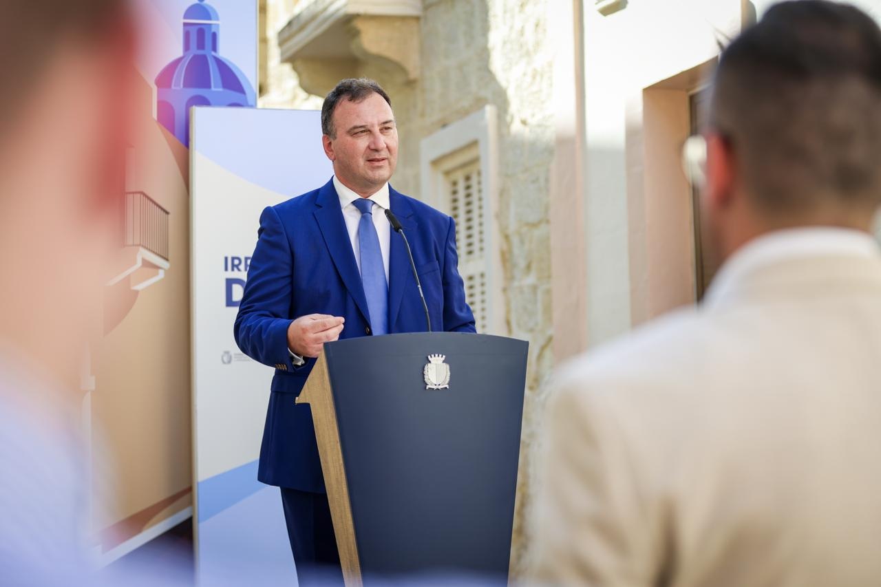 PRESS RELEASE BY THE MINISTRY FOR INFRASTRUCTURE, PLANNING AND EMPLOYMENT The Irrestawra Darek Scheme: €6.5 million for the Eastern Region and an additional one million euros for scheduled properties located outside Urban Conservation Areas