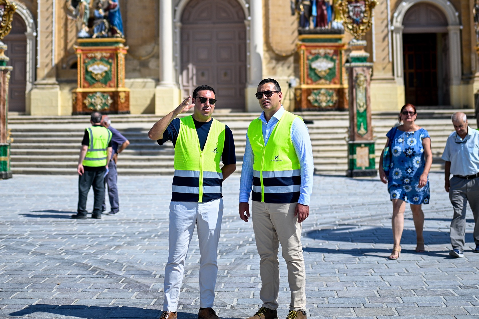 PRESS RELEASE BY THE MINISTRY FOR INFRASTRUCTURE, PLANNING AND EMPLOYMENT For the first time, the Msida community is enjoying a new square at the heart of the locality