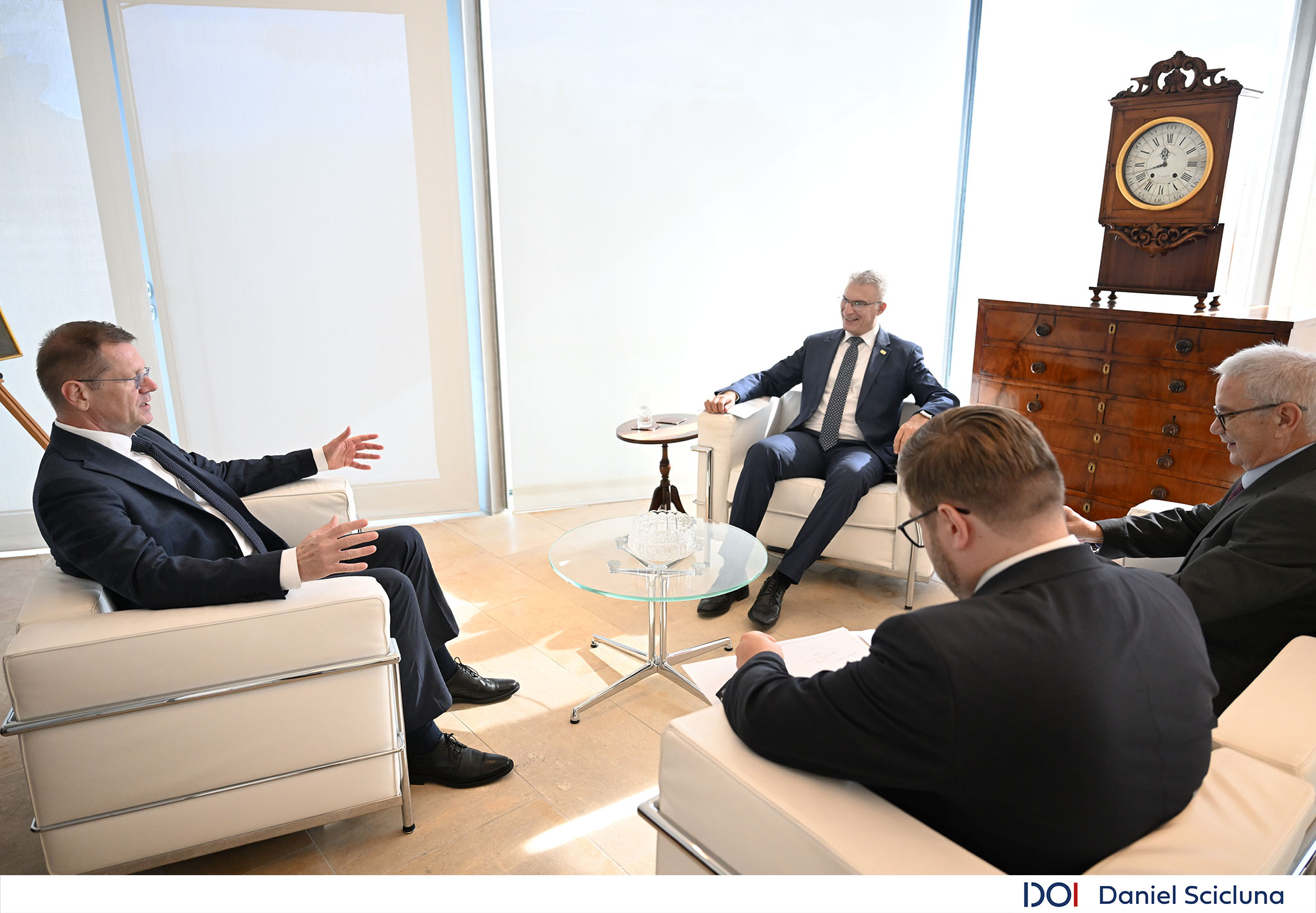 PRESS RELEASE BY THE OFFICE OF THE SPEAKER Speaker Carmelo Abela meets Ambassadors of the Slovak Republic and the Kingdom of the Netherlands