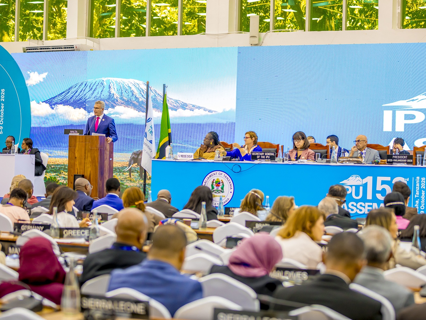 PRESS RELEASE BY THE OFFICE OF THE SPEAKER Maltese Parliamentary delegation participates in the 153rd IPU Assembly in Arusha, Tanzania