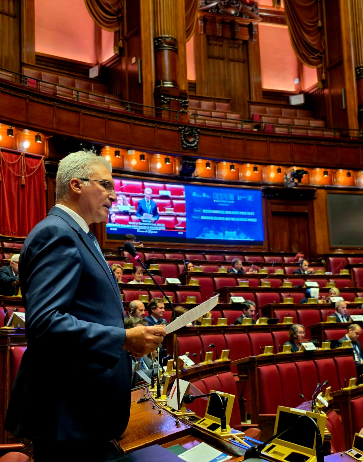 PRESS RELEASE BY THE OFFICE OF THE SPEAKER Speaker Carmelo Abela participates in the European Conference of Presidents of Parliaments of the Council of Europe in Rome