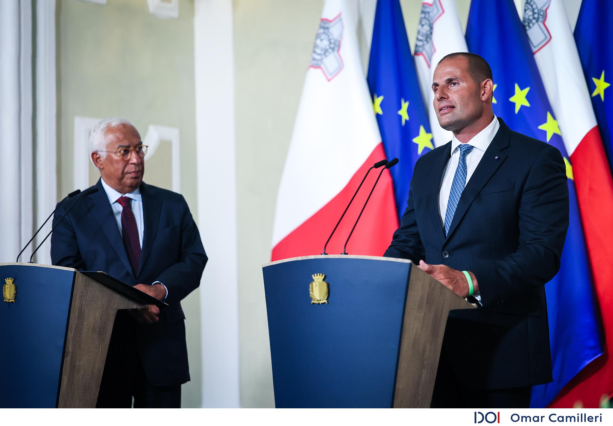 STQARRIJA MILL-UFFIĊĊJU TAL-PRIM MINISTRU Il-Prim Ministru Robert Abela jilqa’ lill-President tal-Kunsill Ewropew António Costa f’Malta